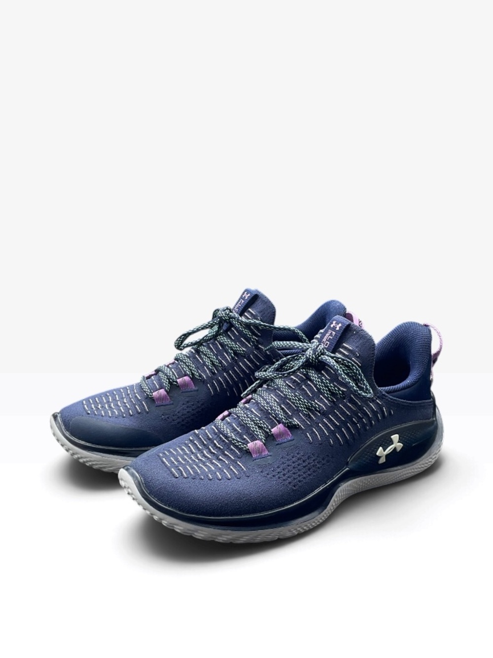 Under Armour Flow Dynamic IntelliKnit Navy Blue Sneakers Size 6 womens